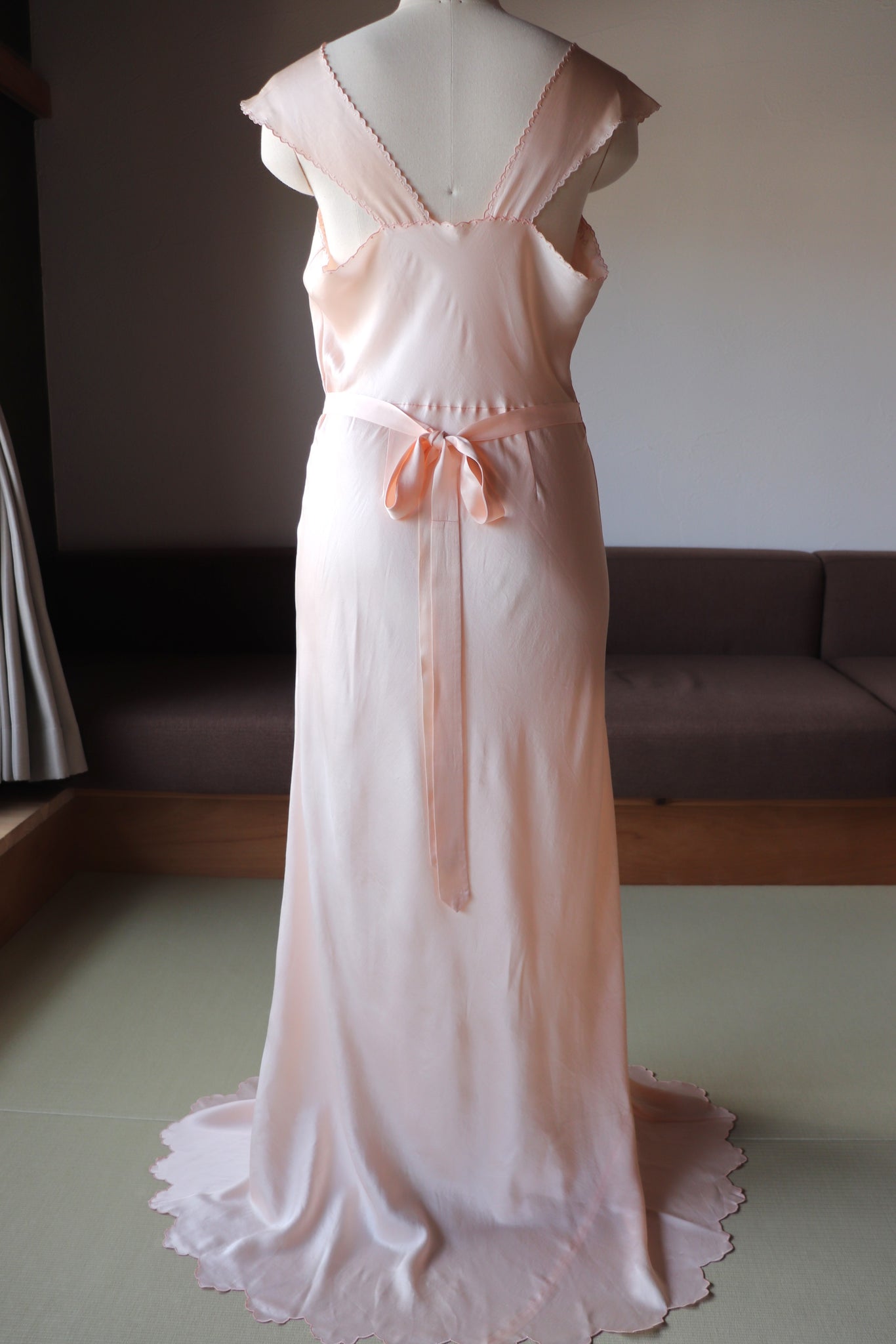 1930s Boudoir Silk Dress