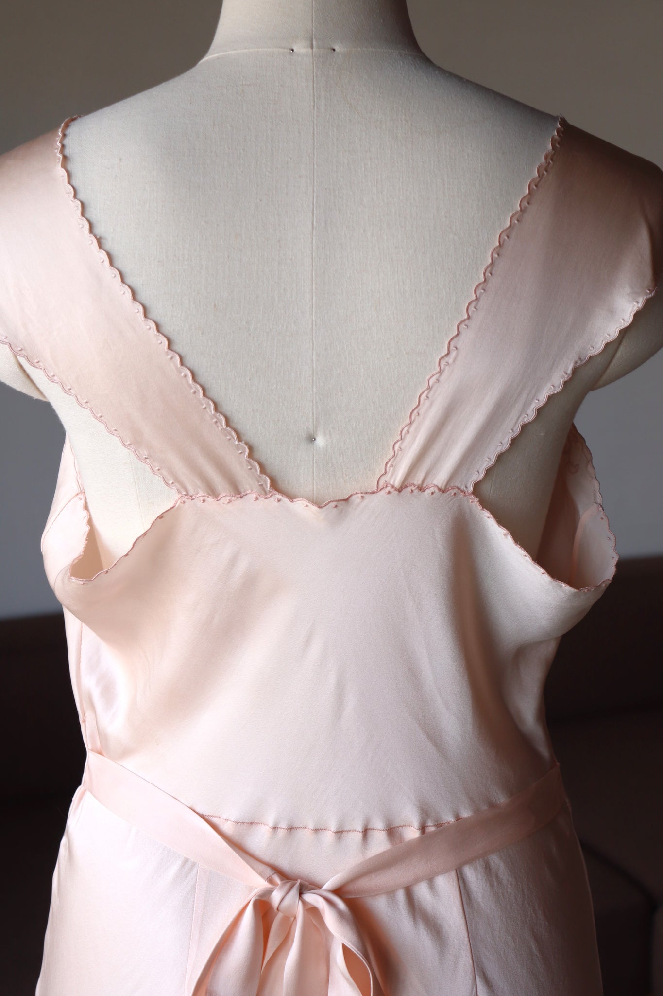 1930s Boudoir Silk Dress