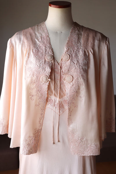 1930s Boudoir Silk Jacket