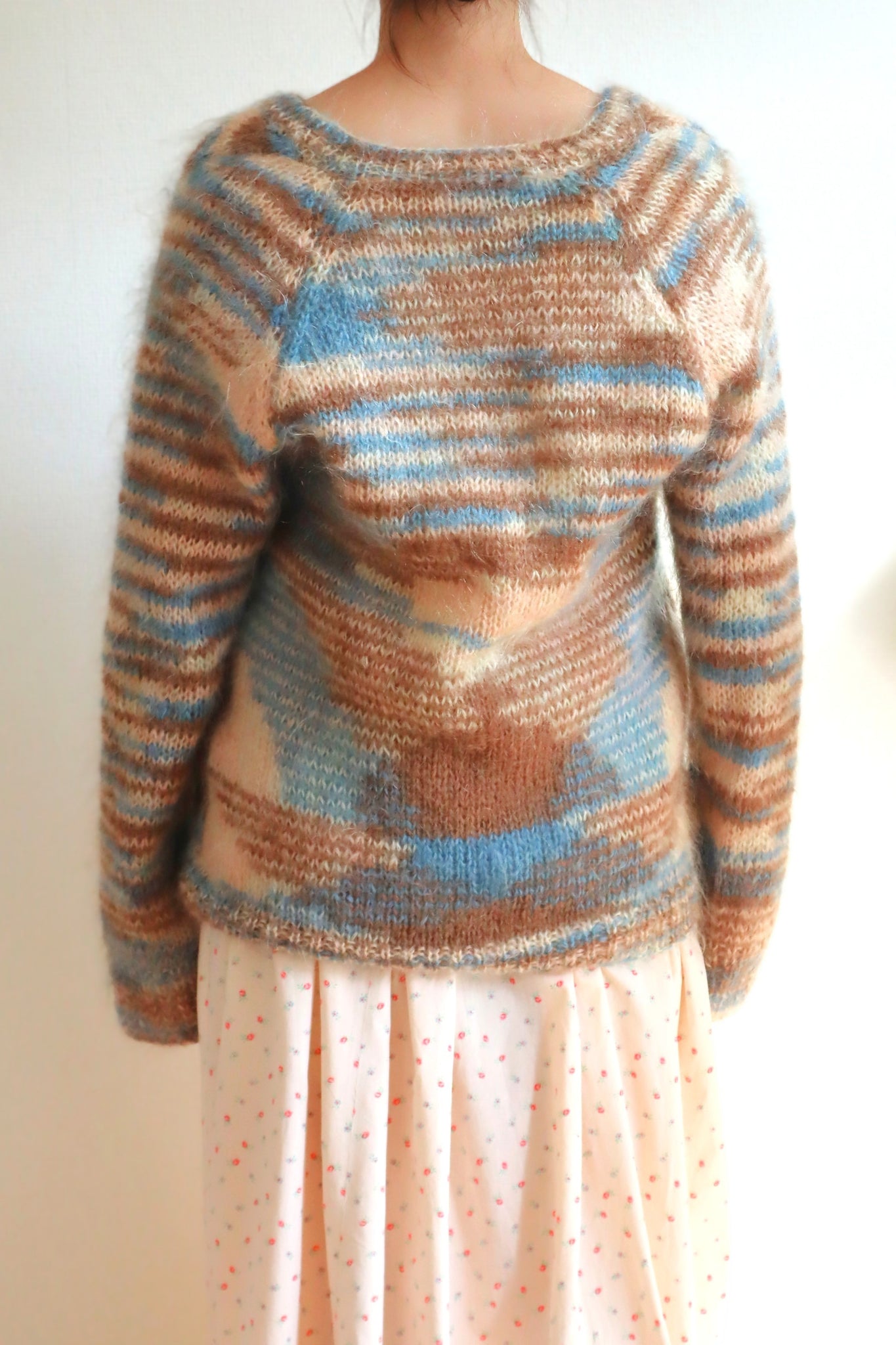1980s Hand-Knit Soft Mohair Sweater