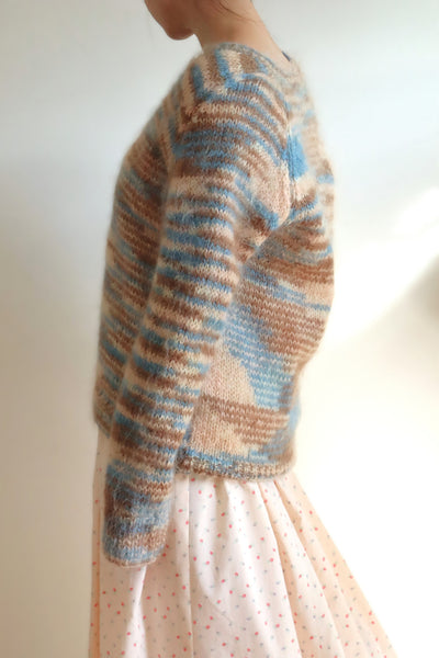 1980s Hand-Knit Soft Mohair Sweater