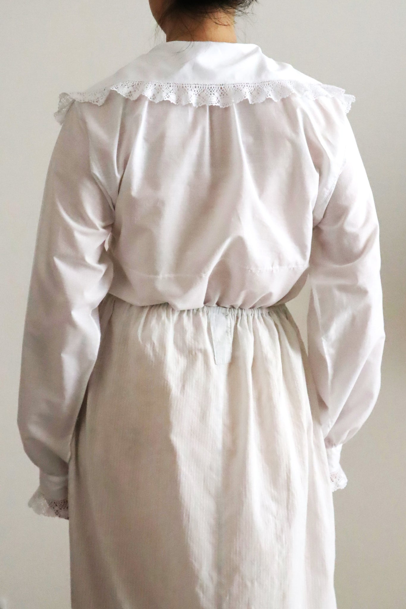 1900s French Cotton Day Blouse