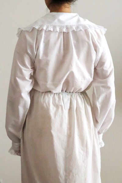 1900s French Cotton Day Blouse