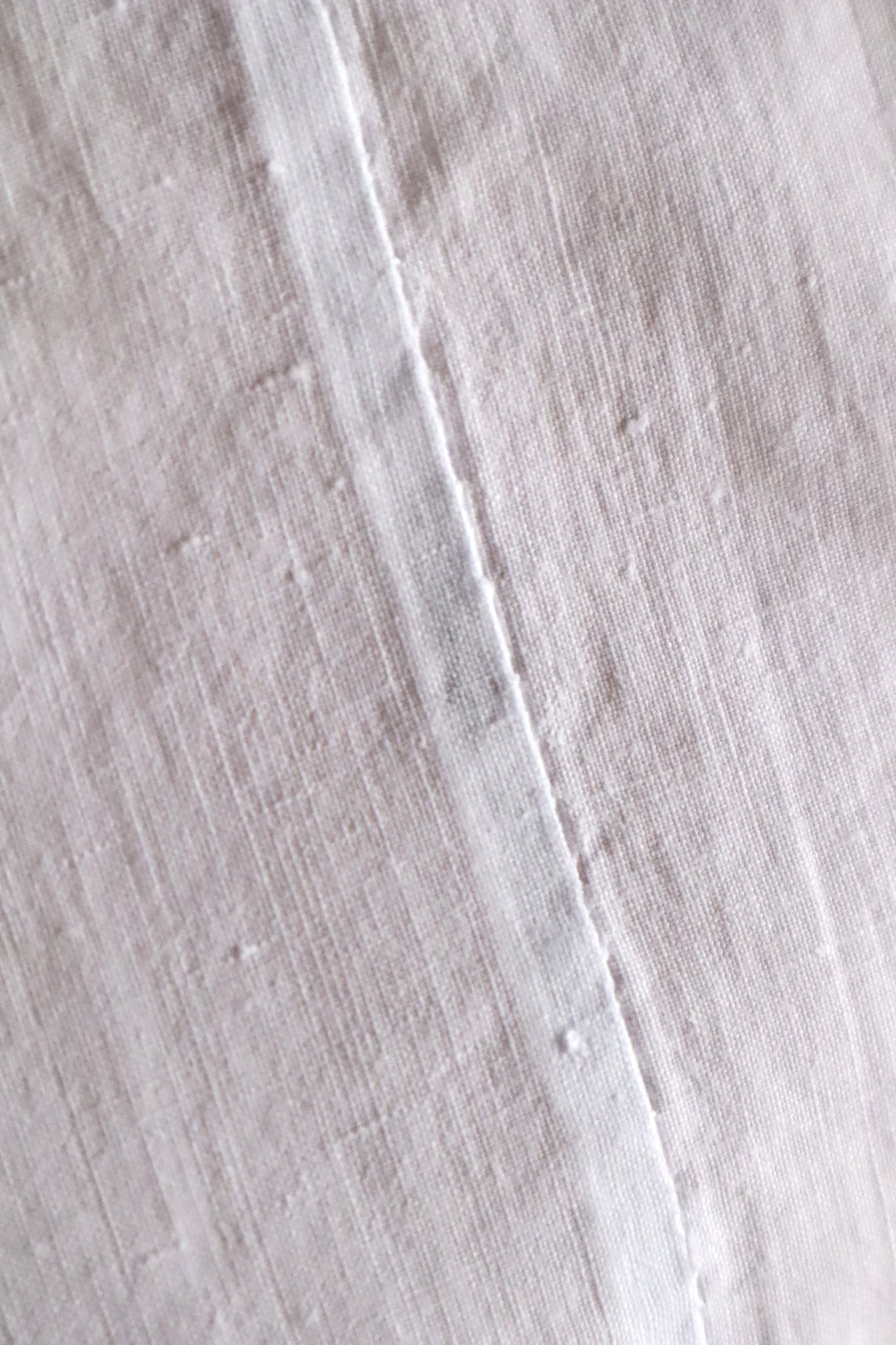 1850s French Hand-Sewn White Cotton Skirt