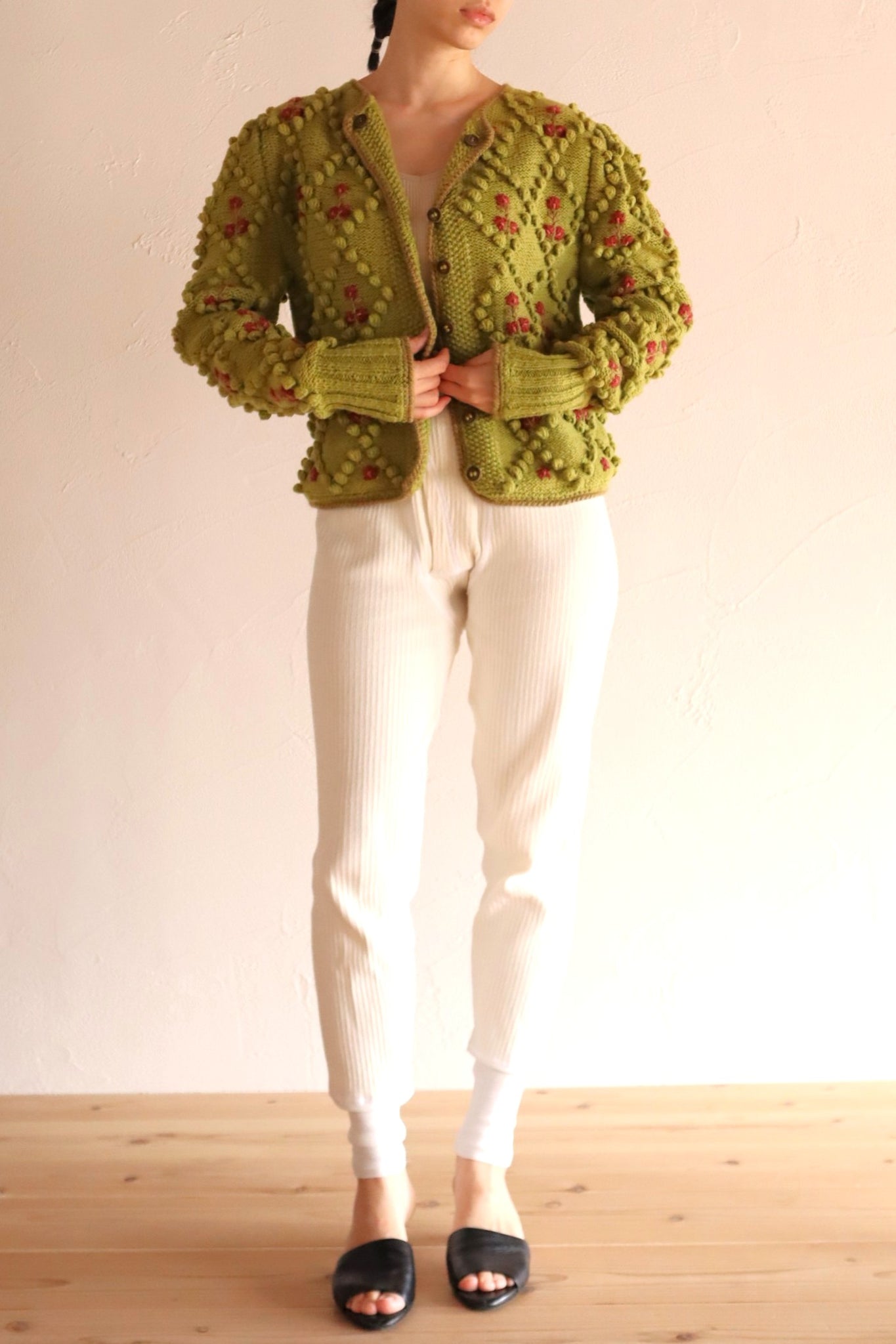 70s Green Austrian Cardigan