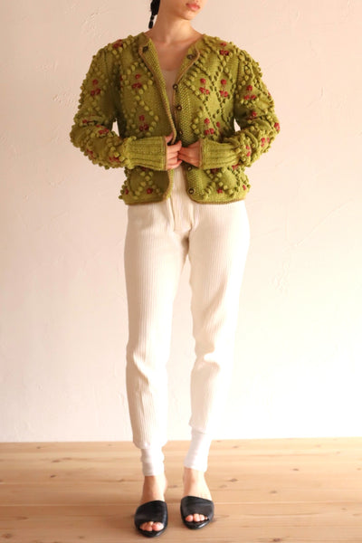 70s Green Austrian Cardigan