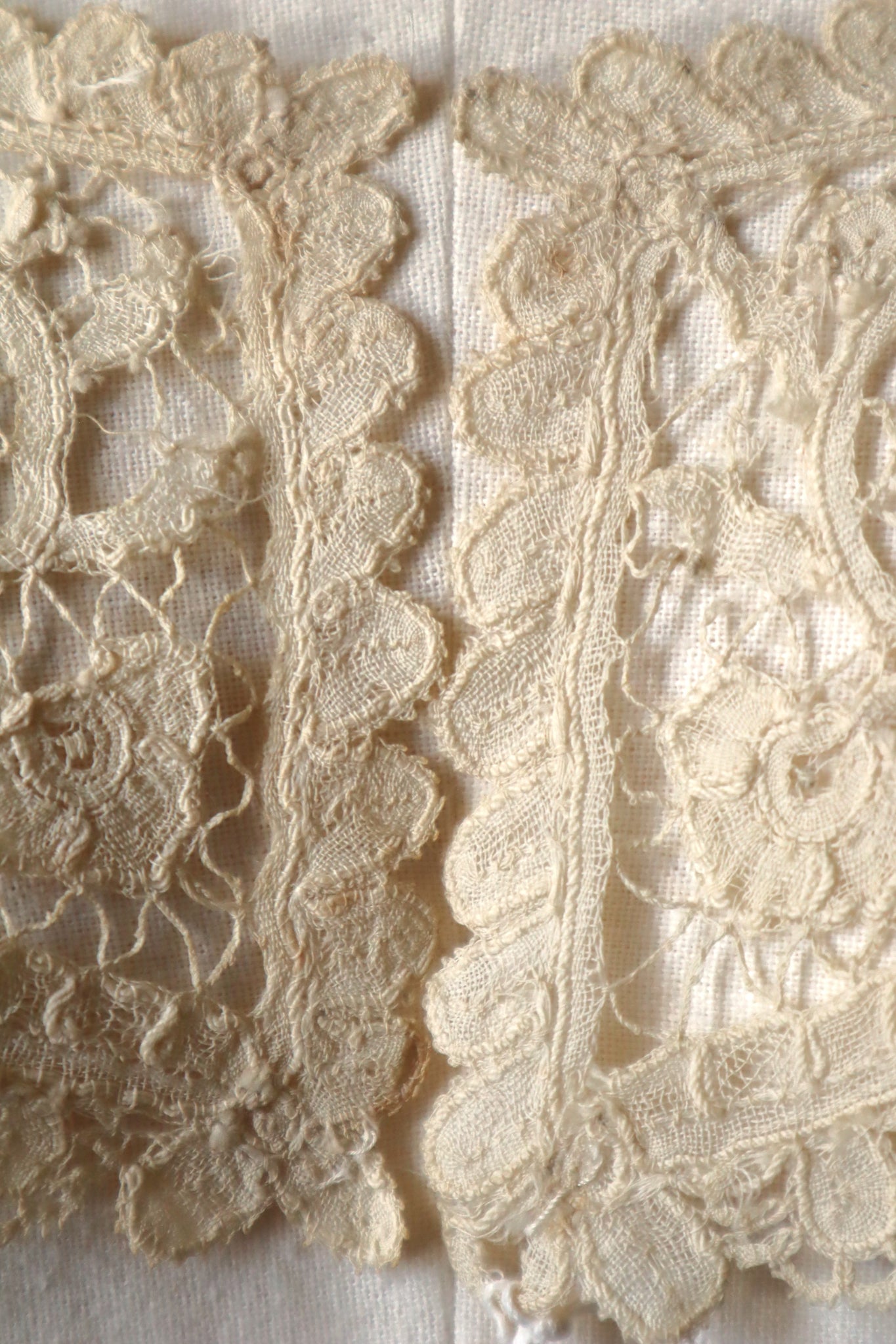 19th Brussels Duchesse Bobbin Lace Collar