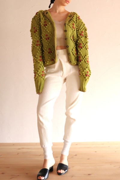 70s Green Austrian Cardigan