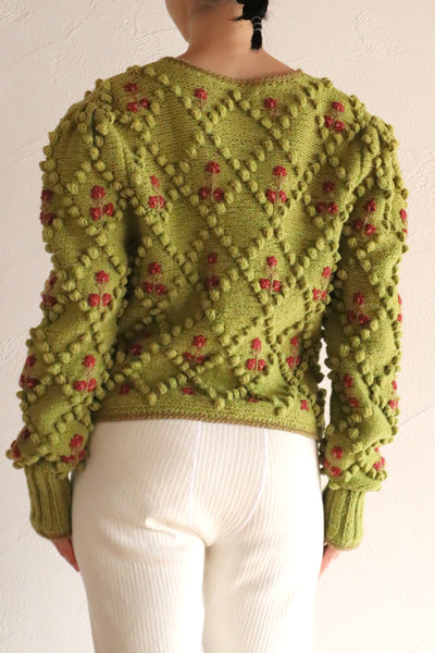 70s Green Austrian Cardigan