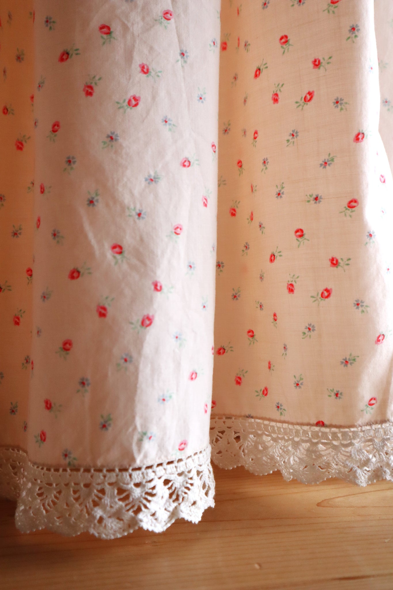 1920s Floral Cotton Monogram Nightdress