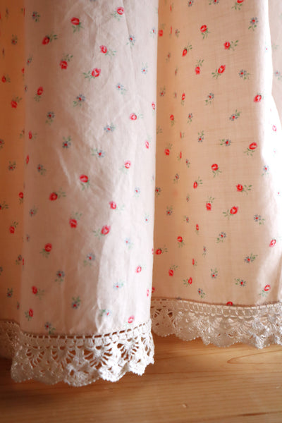 1920s Floral Cotton Monogram Nightdress