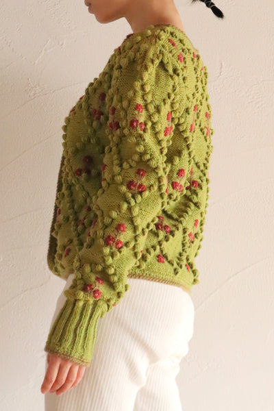 70s Green Austrian Cardigan