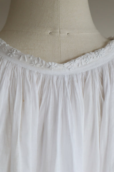 1900s Crochet Lace Linen Gauze Church Dress