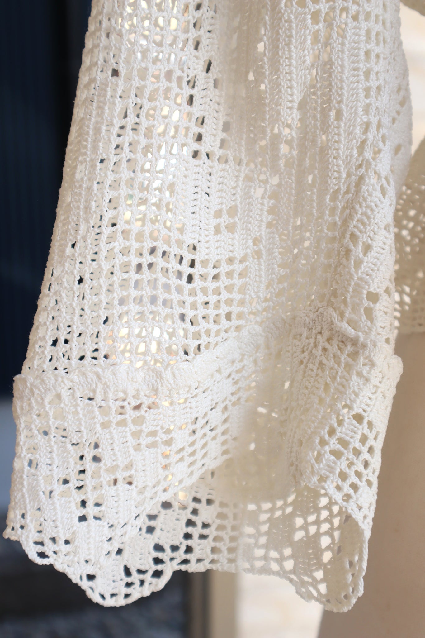 1910s~1920s Crochet Cotton Blouse