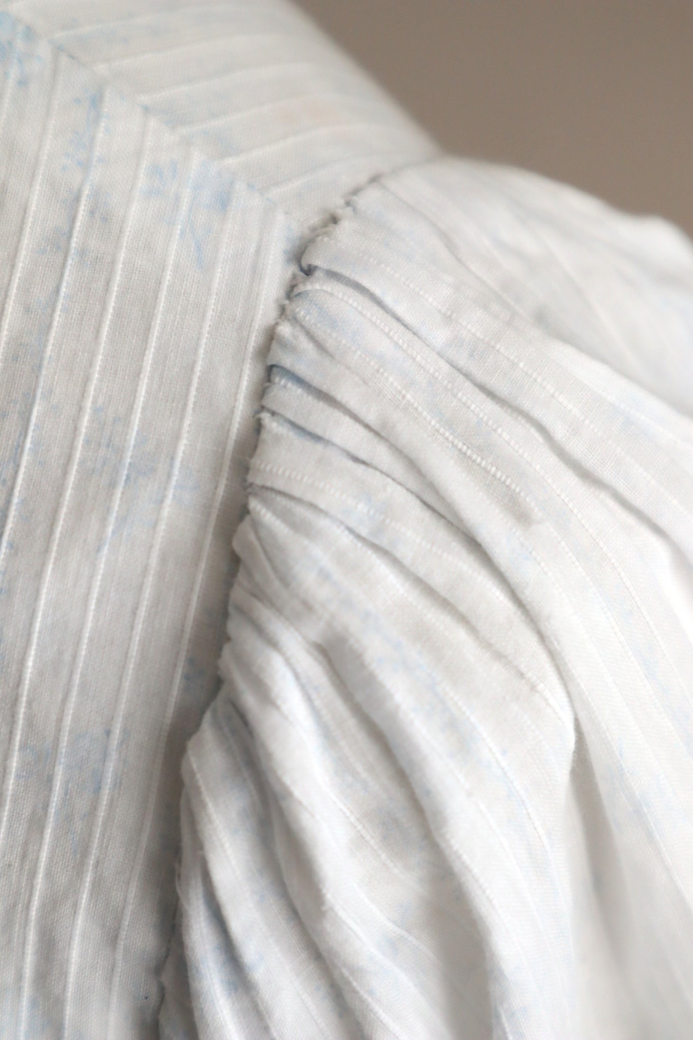 Romantic Blue Floral Bed Jacket – Handcrafted