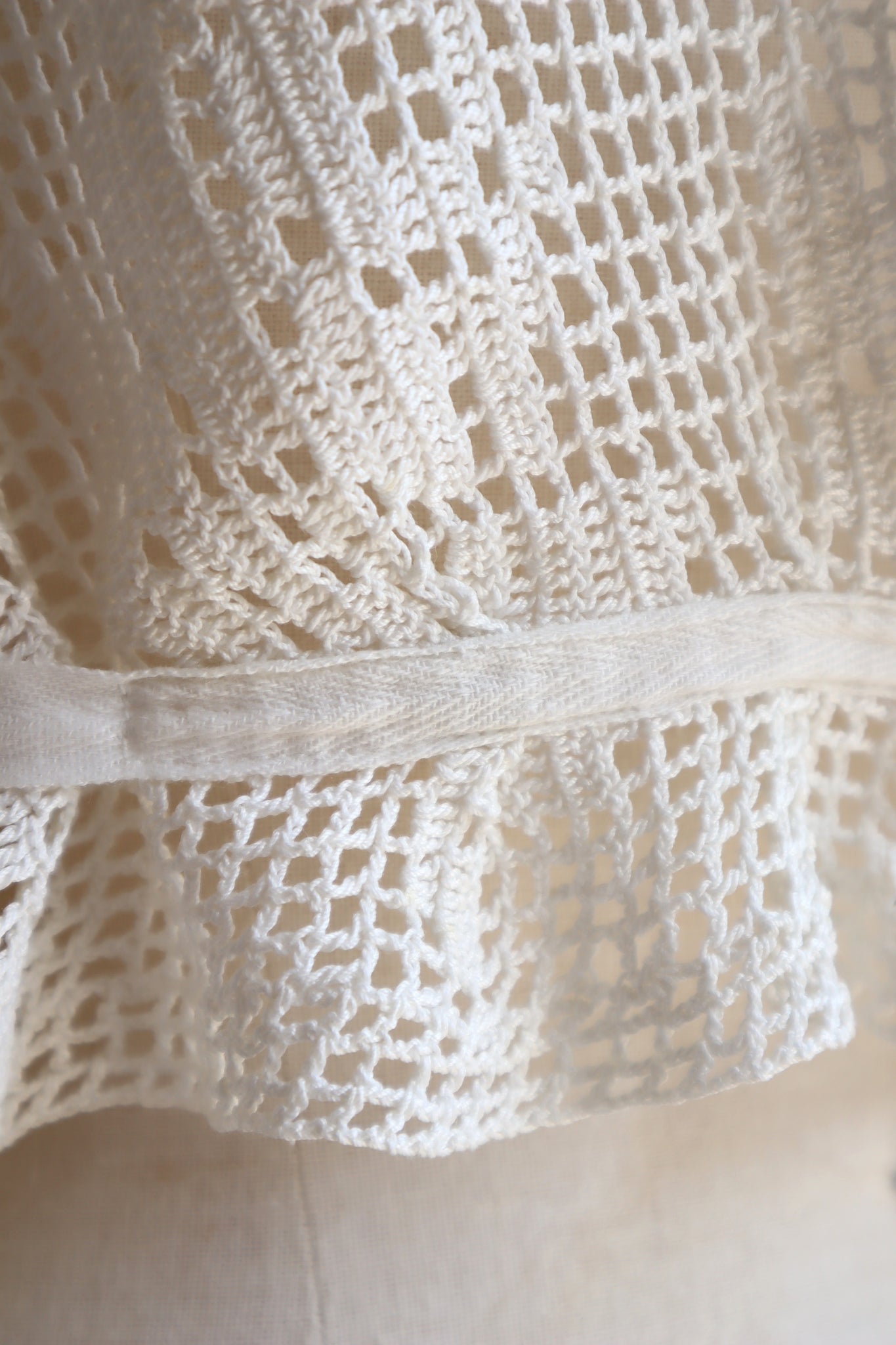 1910s~1920s Crochet Cotton Blouse