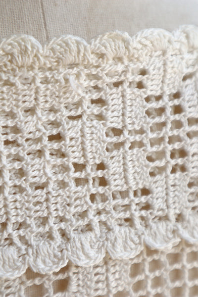 1910s~1920s Crochet Cotton Blouse