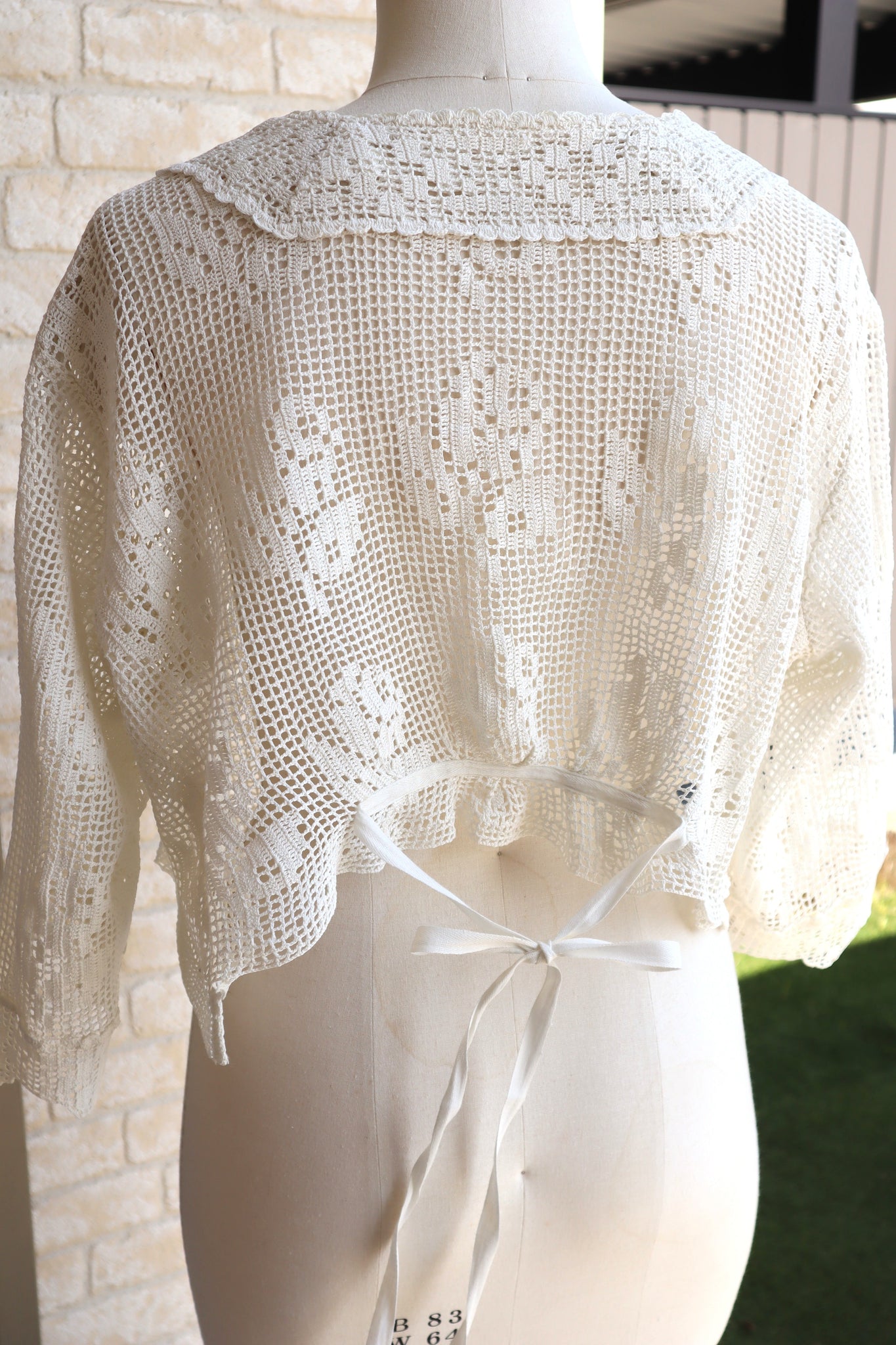1910s~1920s Crochet Cotton Blouse