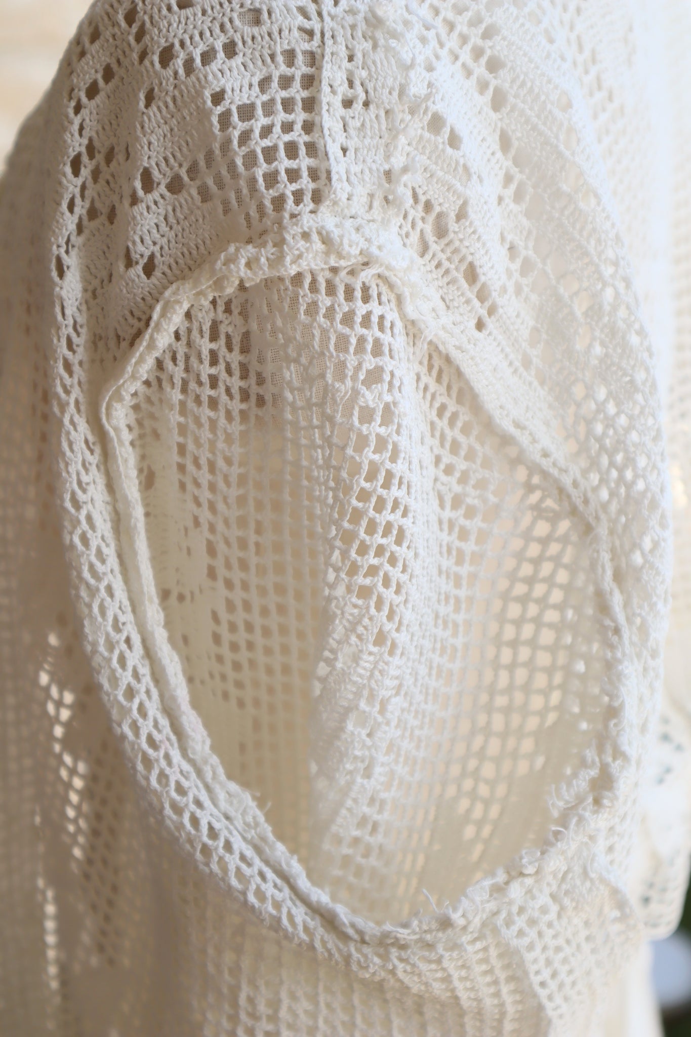 1910s~1920s Crochet Cotton Blouse