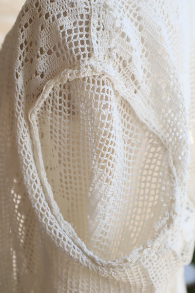1910s~1920s Crochet Cotton Blouse