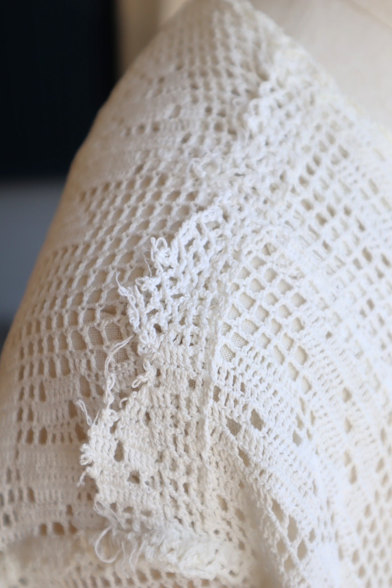 1910s~1920s Crochet Cotton Blouse