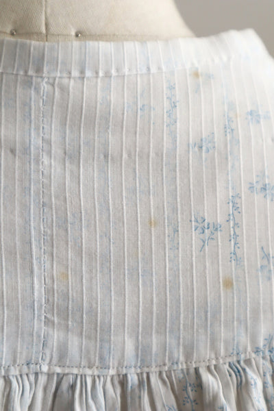 Romantic Blue Floral Bed Jacket – Handcrafted