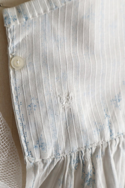 Romantic Blue Floral Bed Jacket – Handcrafted