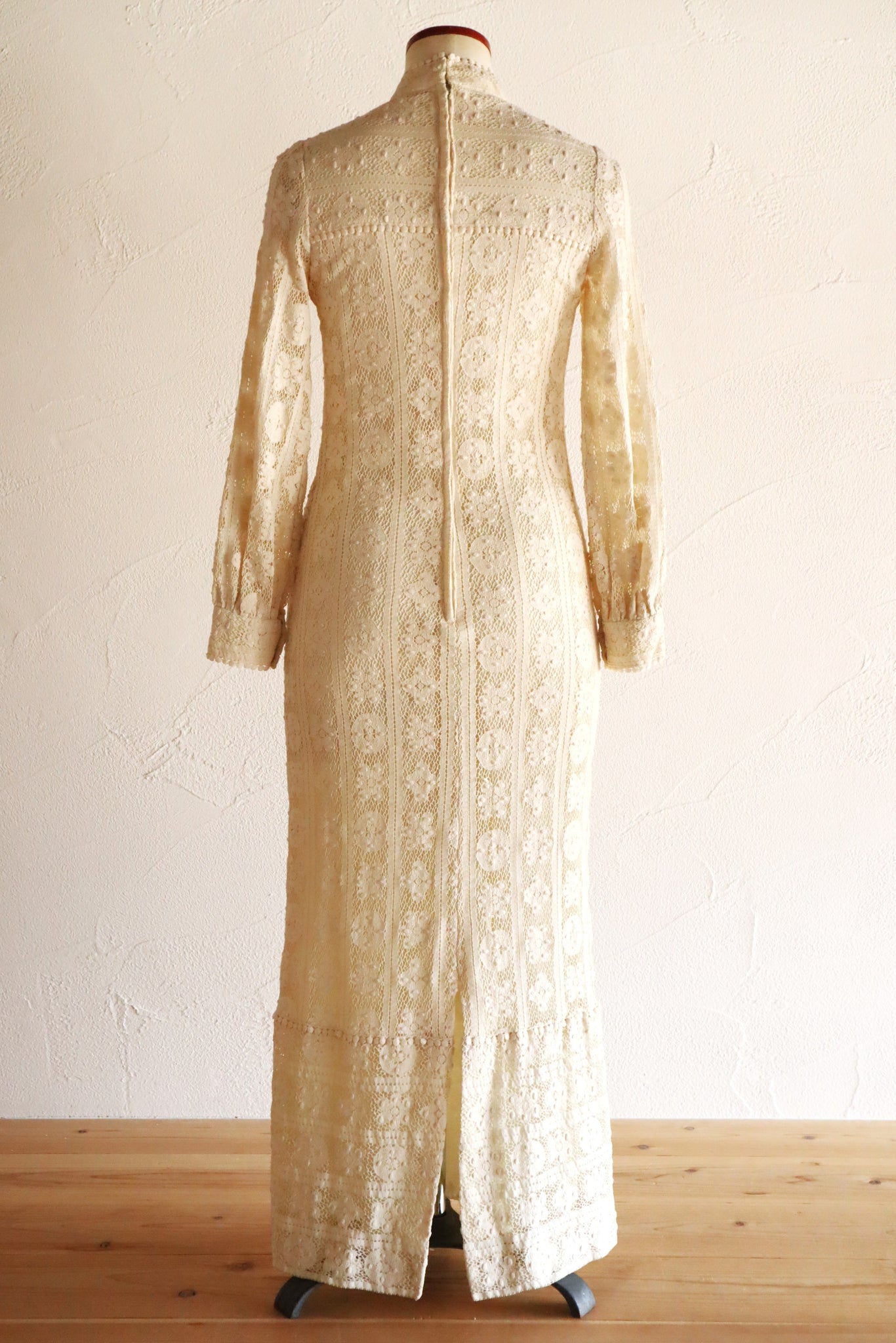 1970s Union Made Allover Lace Dress