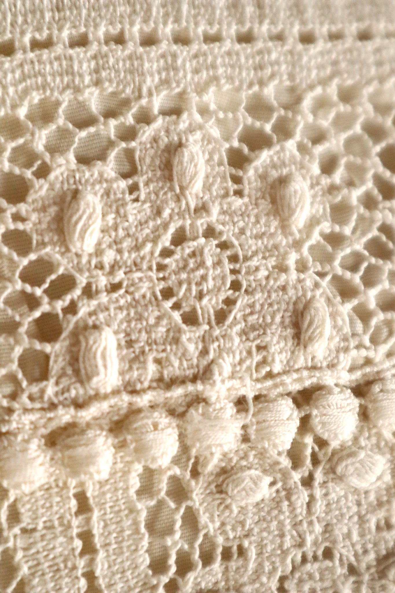 1970s Union Made Allover Lace Dress