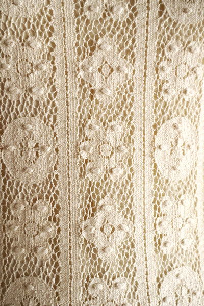 1970s Union Made Allover Lace Dress