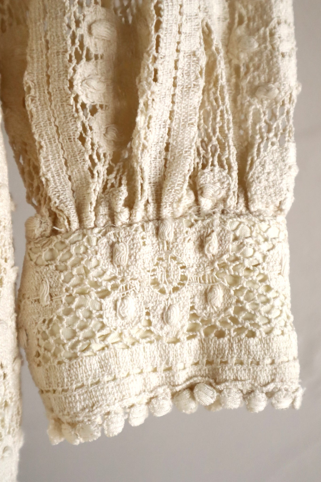 1970s Union Made Allover Lace Dress