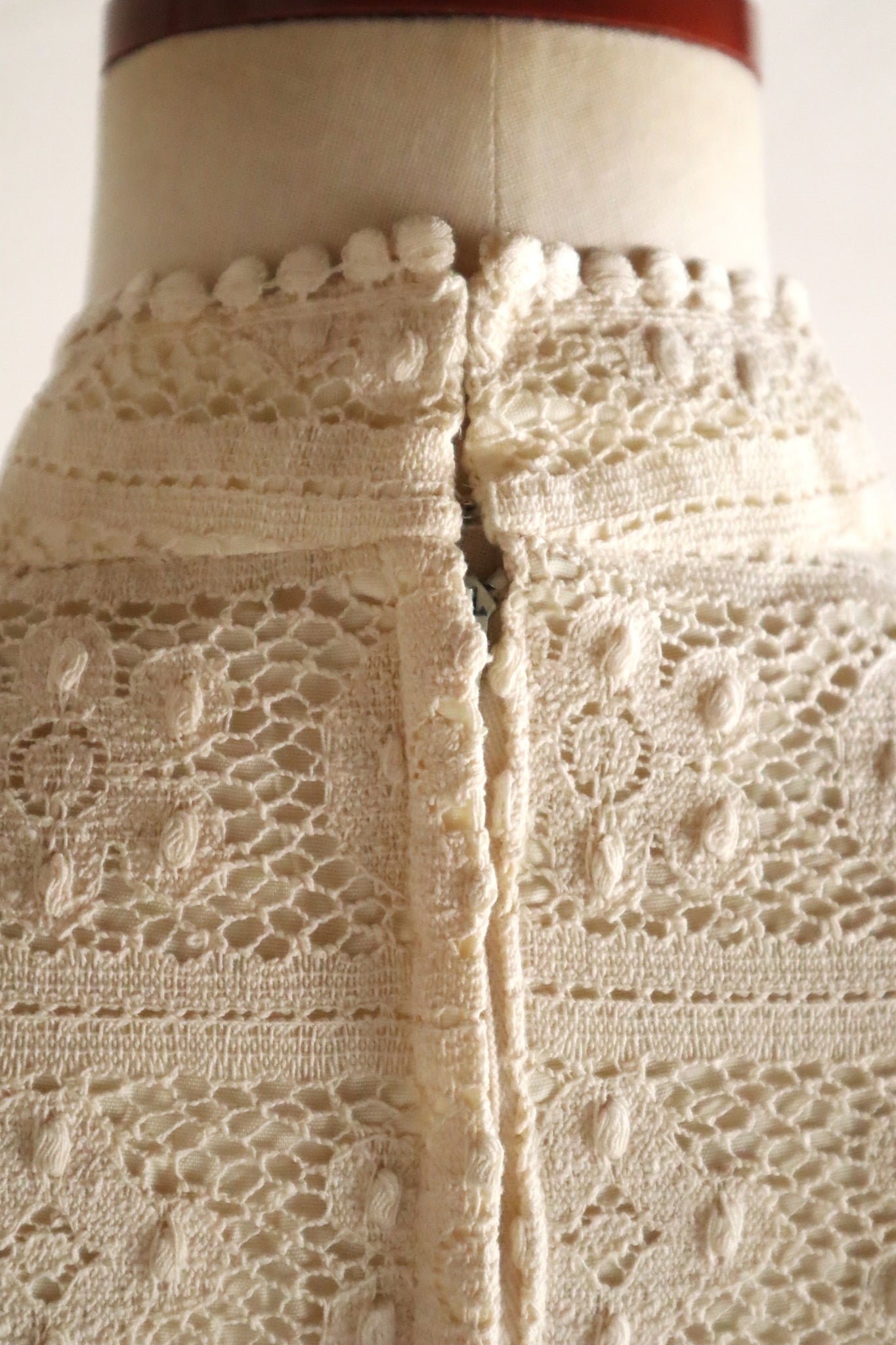 1970s Union Made Allover Lace Dress