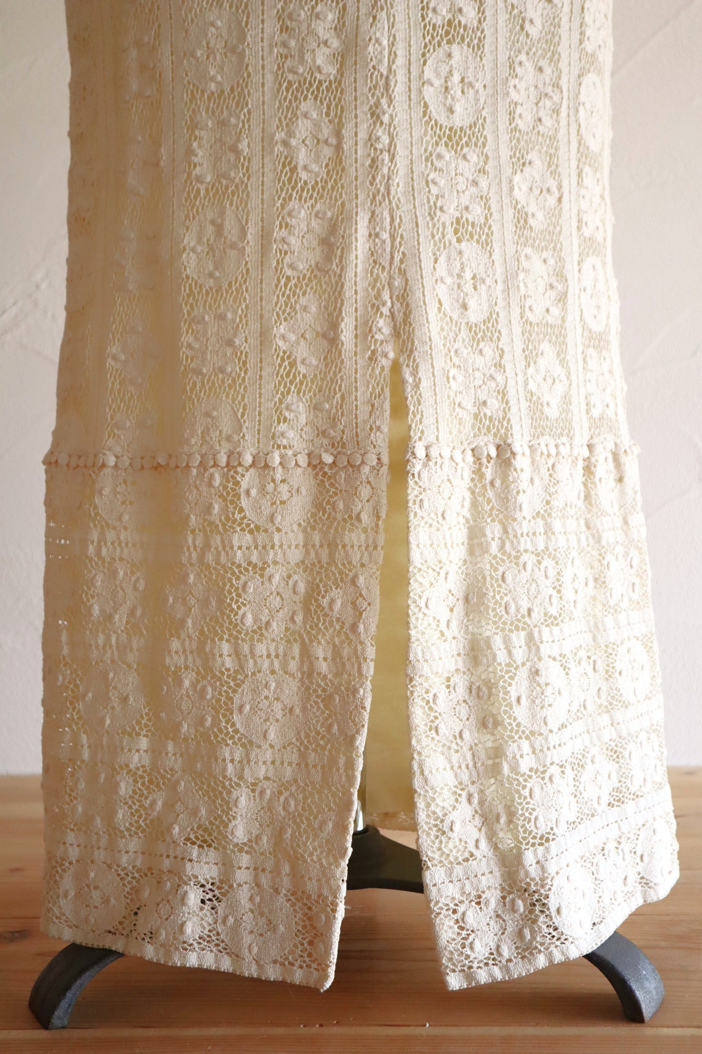 1970s Union Made Allover Lace Dress