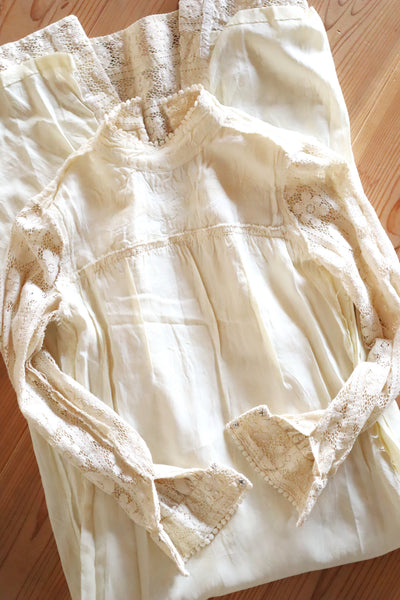 1970s Union Made Allover Lace Dress