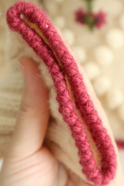 70s Pink Floral Austrian Cardigan