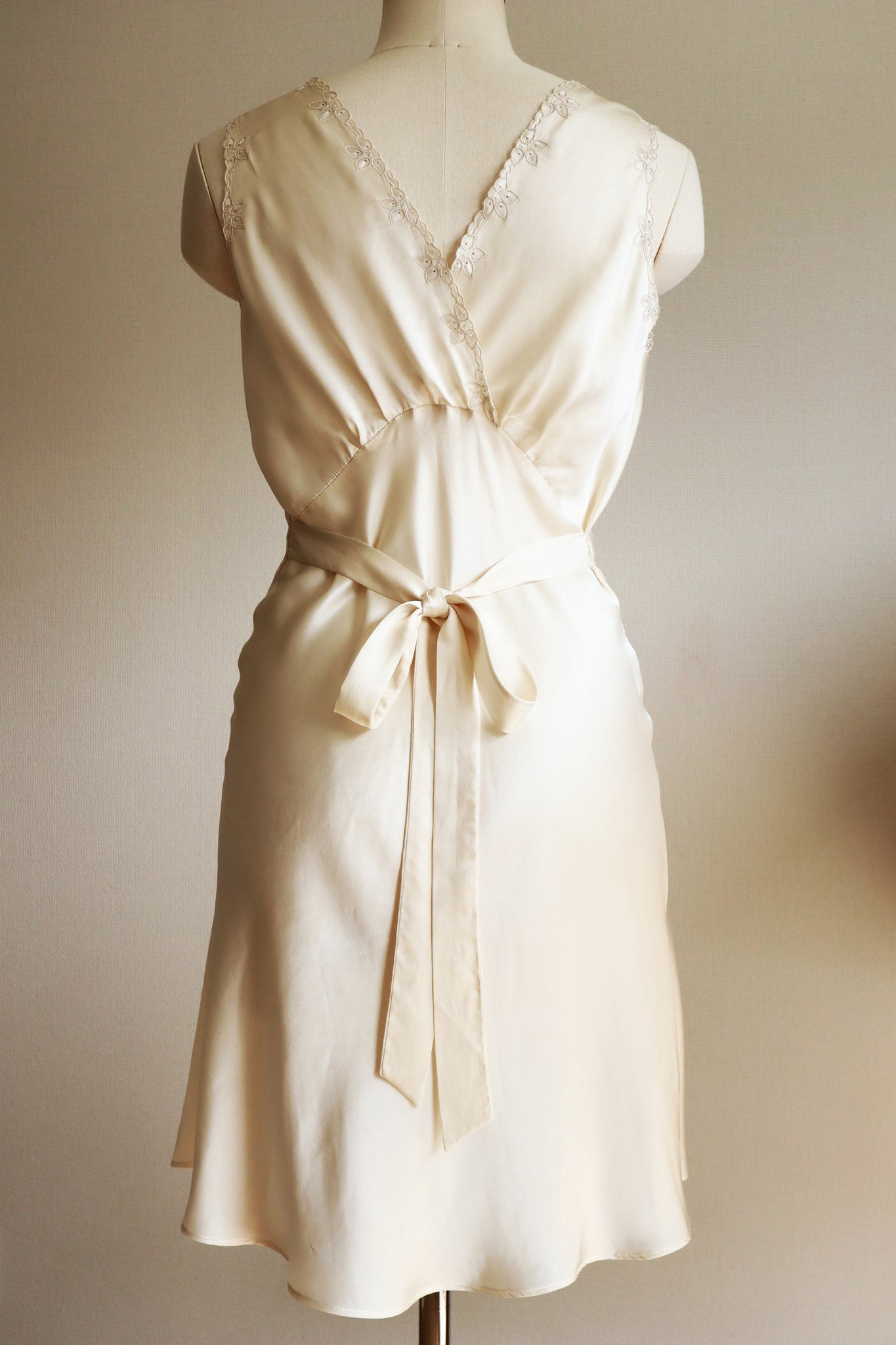 1940s Champagne Slip Dress