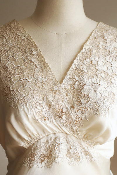 1940s Champagne Slip Dress