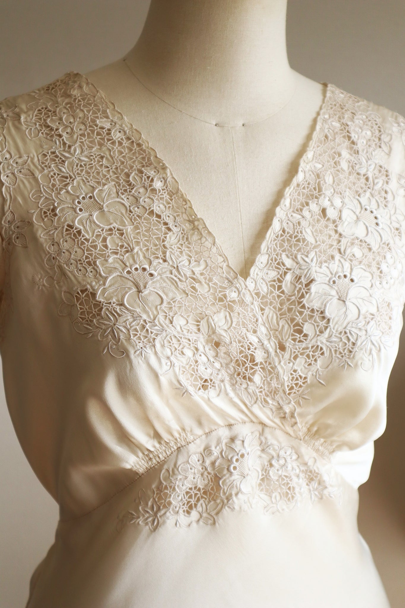 1940s Champagne Slip Dress