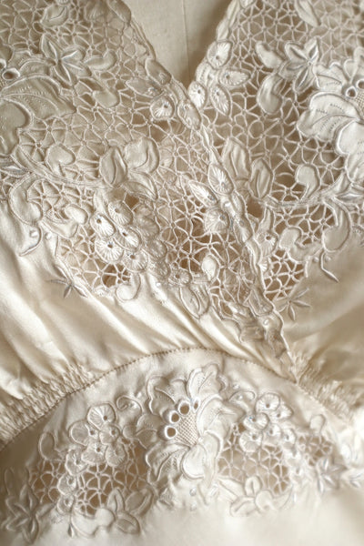 1940s Champagne Slip Dress