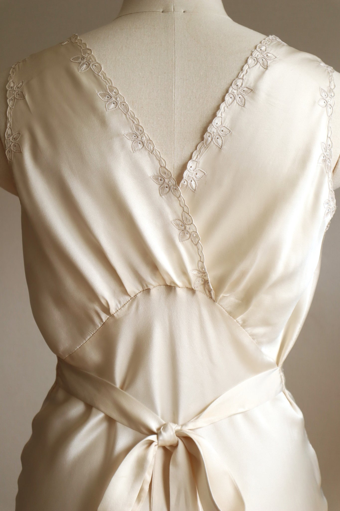 1940s Champagne Slip Dress