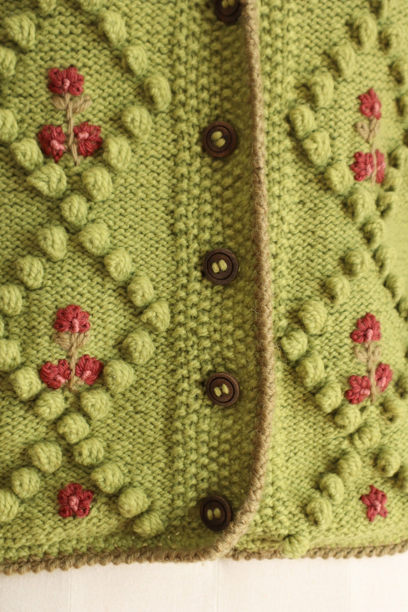 70s Green Austrian Cardigan