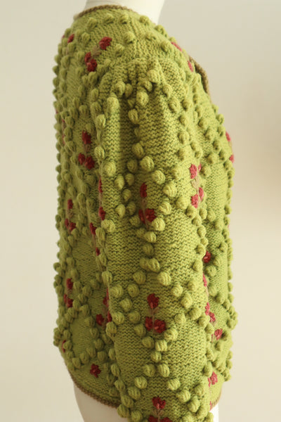 70s Green Austrian Cardigan
