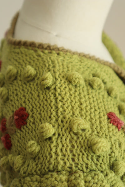 70s Green Austrian Cardigan