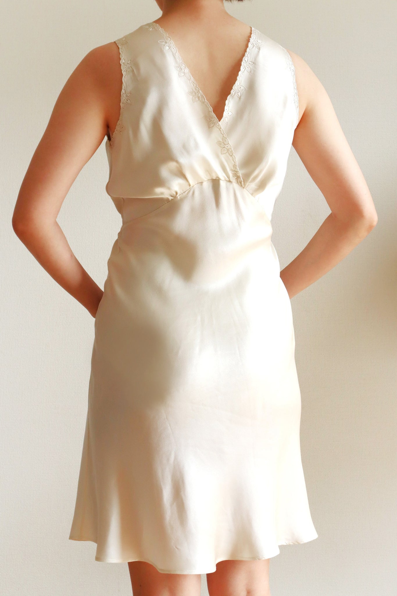 1940s Champagne Slip Dress