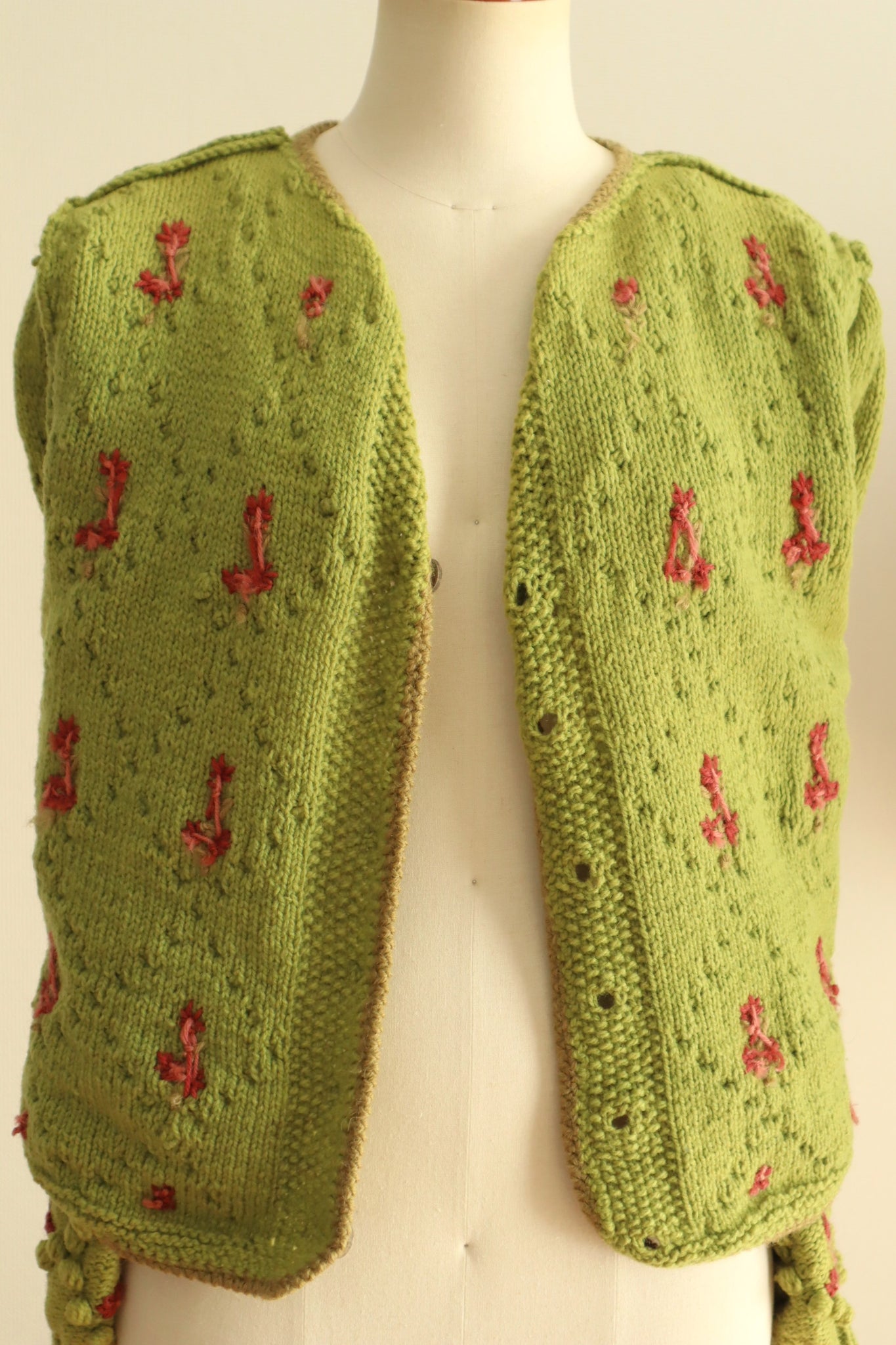 70s Green Austrian Cardigan