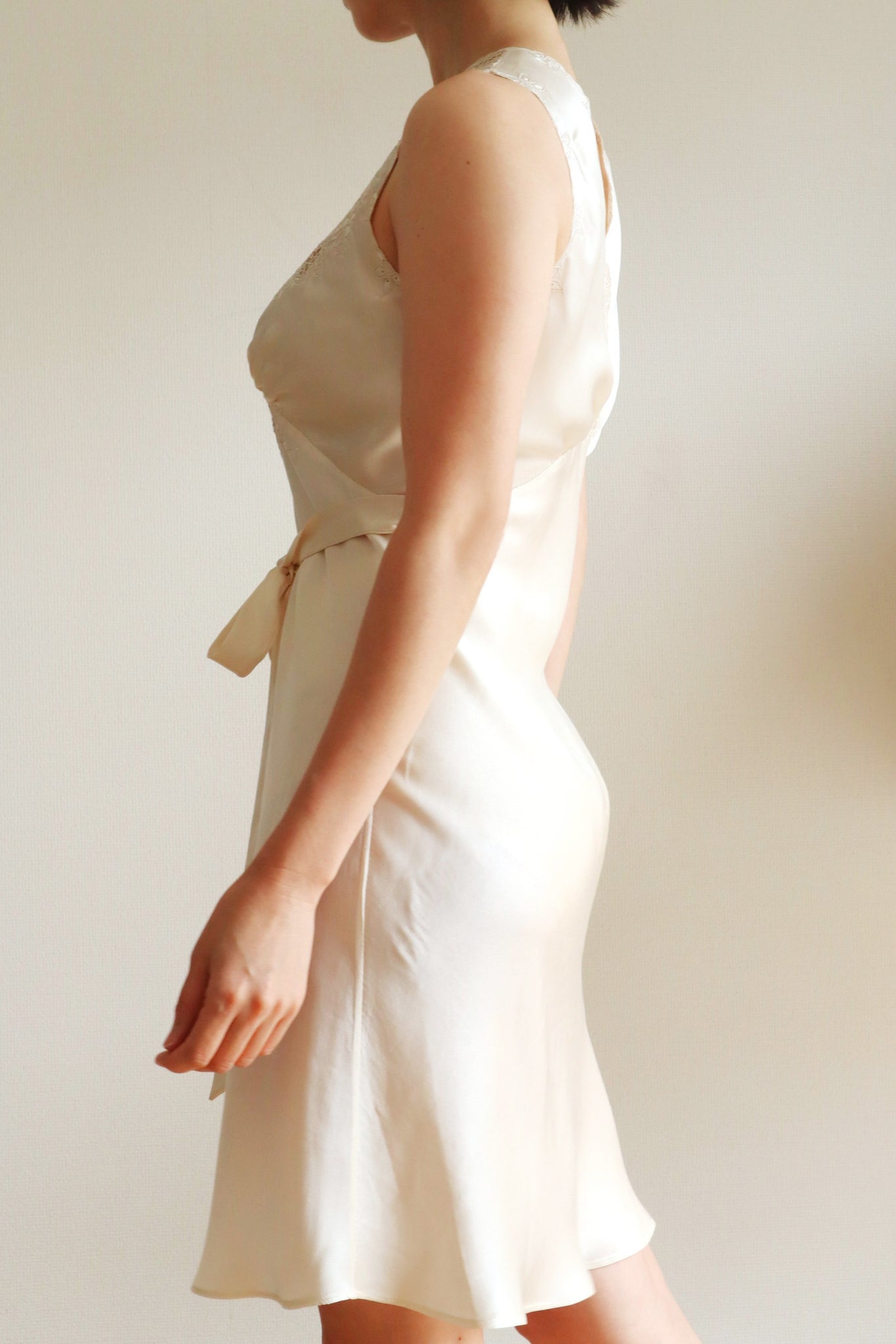 1940s Champagne Slip Dress