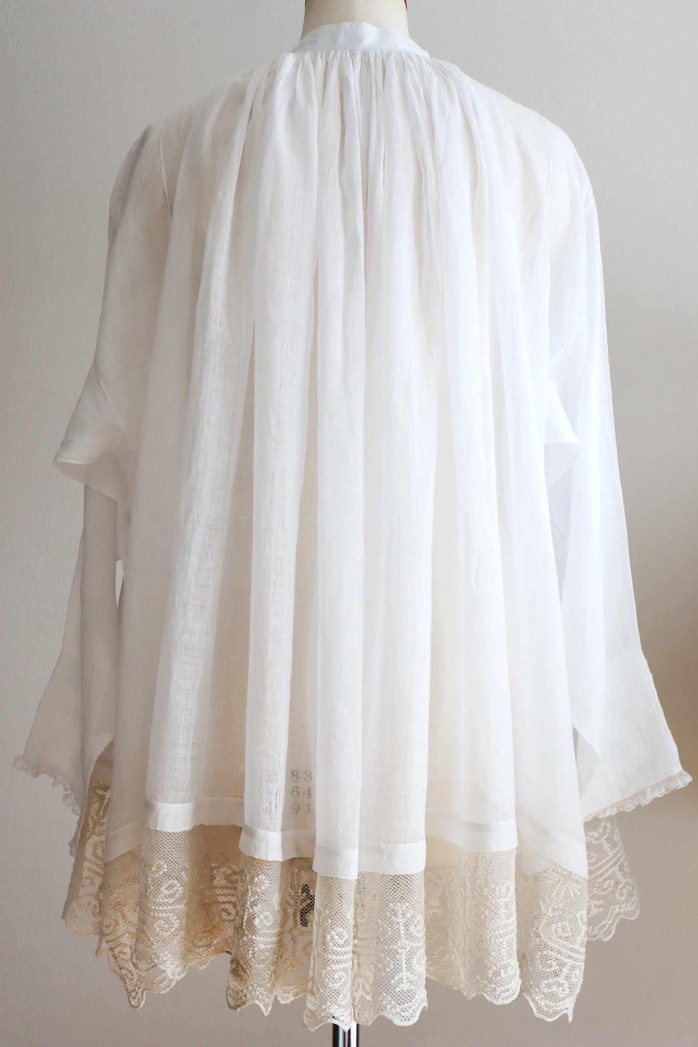 1900s Cross Lace Church Smock