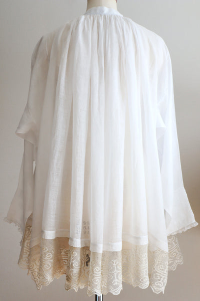 1900s Cross Lace Church Smock
