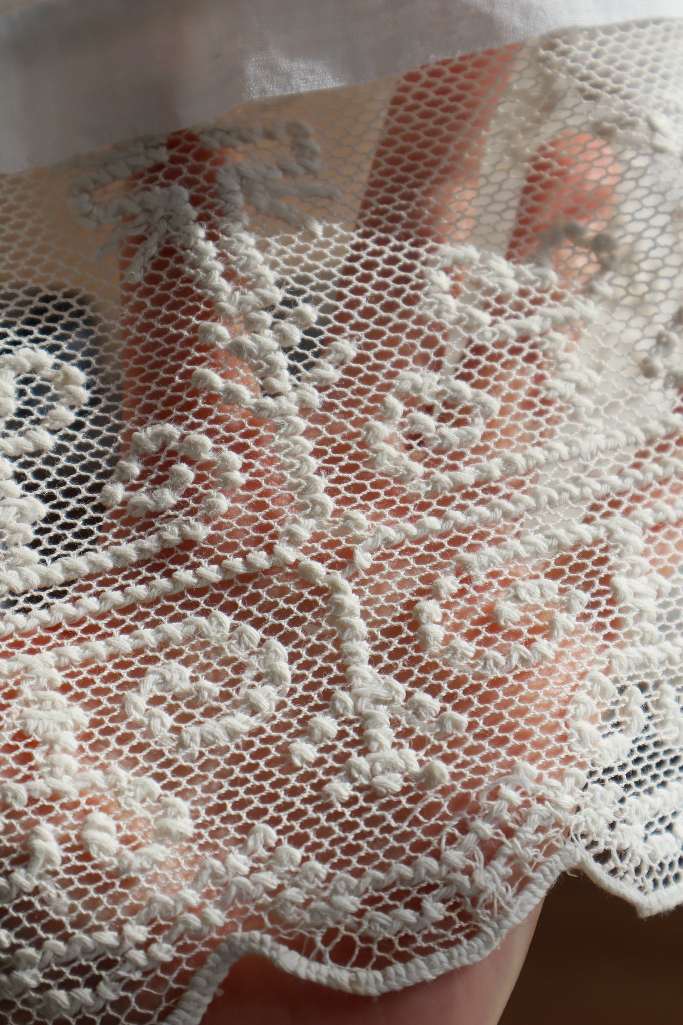 1900s Cross Lace Church Smock