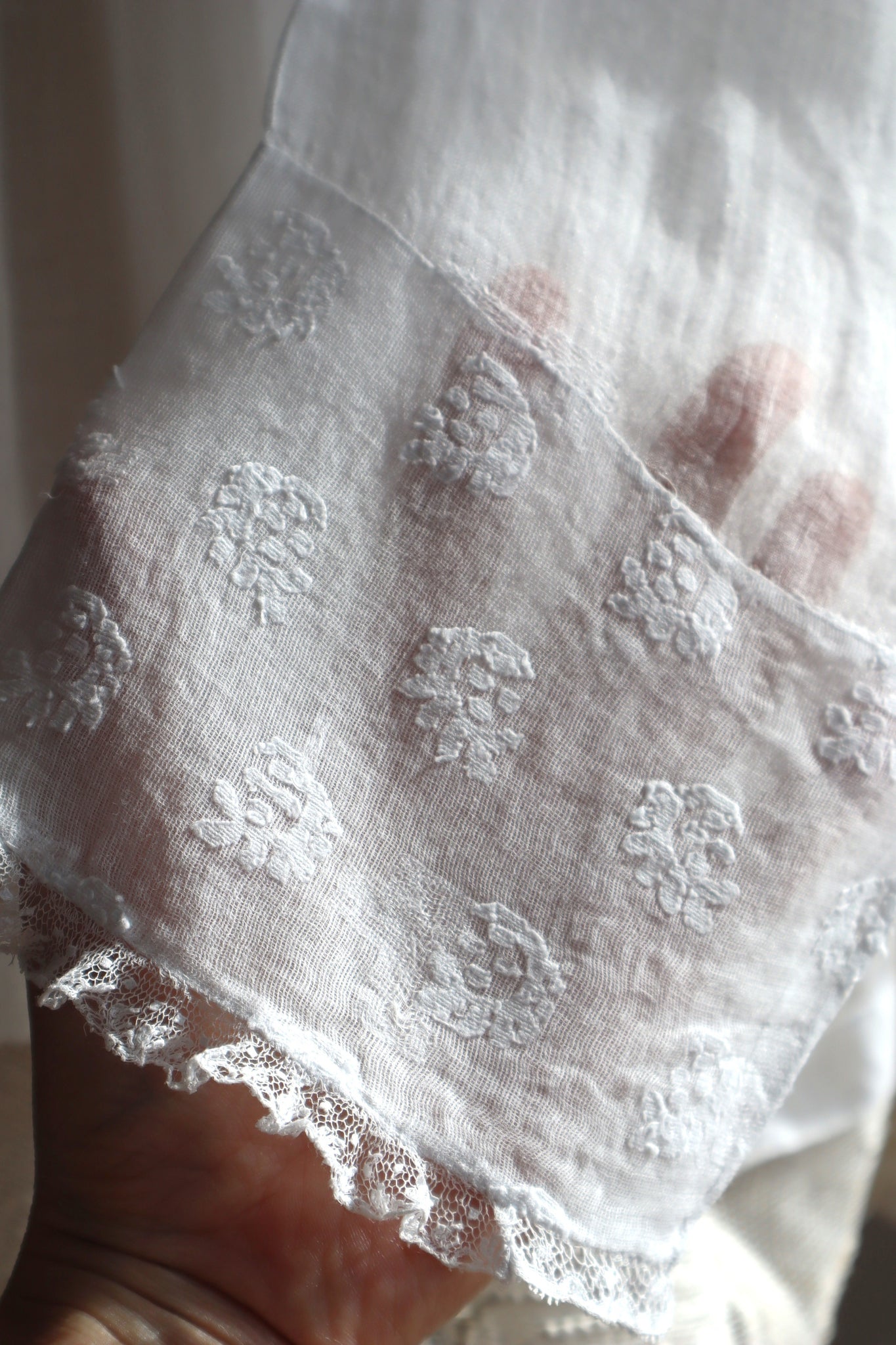 1900s Cross Lace Church Smock